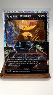 Devastating Onslaught (Showcase) / Edge Of Eternities MTG / FRACTURE FOIL, NM - Image 1 of 4