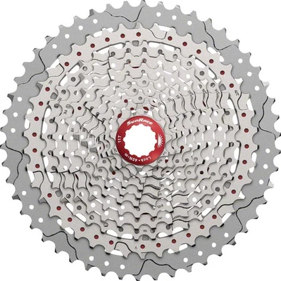 MX8 11 Speed Cassette - SunRace MX8 Cassette - 11 Speed, 11-50t, Silver - - Image 1 of 2