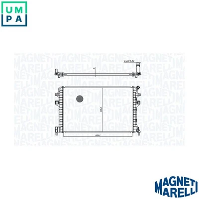 RADIATOR ENGINE COOLING 350213166300 FOR SKODA KAROQ OCTAVIA/III/Combi SUPERB - Image 1 of 4