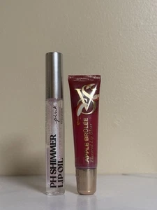 NWT Victoria’s Secret PINK Lip Gloss Bundle Apple Brûlée Oil Shimmer Bundle - Picture 1 of 5