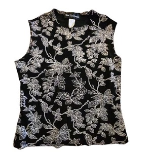 Y2K Ronni Nicole Evenings M Liquid Knit Silver Sparkle Witchy WhimsiGoth - Picture 1 of 6