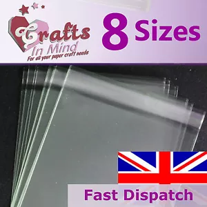 More details for clear cello bags for greeting cards | plastic cellophane peel &amp; seal  *8 sizes*