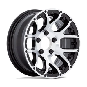 15x6 +0 Helo HE825 Tease 6x5.5 Gloss Black Machined Wheels (Set of 4) - Picture 1 of 1