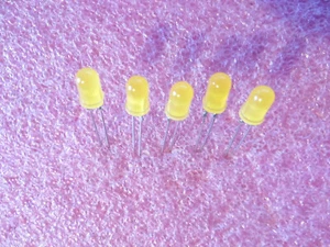 5 x TLHY5400 Vishay THT LED gelb 3 V, 60° Rund-Linse 5 mm - Bild 1 von 5