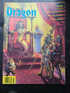 Vintage Dragon Magazine TSR D&D AD&D Dungeons & Dragons # 136 August 1988 - Picture 1 of 2