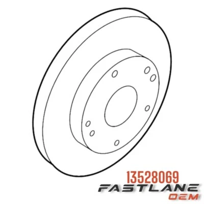 2019-2024 CADILLAC XT4 REAR DISC BRAKE ROTOR NEW OEM 13528069 - Image 1 of 4
