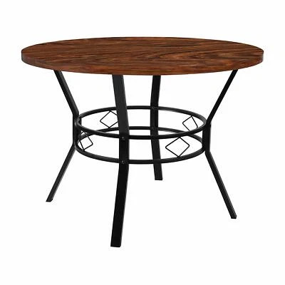  Flash Furniture HS-D03003TR-440-1-42-GG Chocolate Marble-Like Dinette Tables 42 - Image 1 of 3