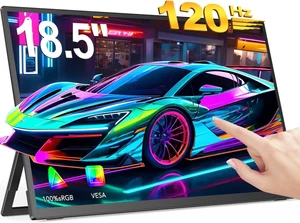 EVICIV Tragbarer Multi-Touch Monitor 18,5" IPS 1920x1080 HDR-ready USB-C 120Hz - Afbeelding 1 van 7