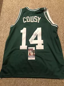 BOSTON CELTICS- BOB COUSY SIGNED AUTOGRAPH JERSEY JSA COA HOF STAR - Picture 1 of 8