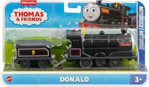 Thomas & Friends Motorized Train Donald Battery-Powered Engine with Cargo Car US - Picture 1 of 5