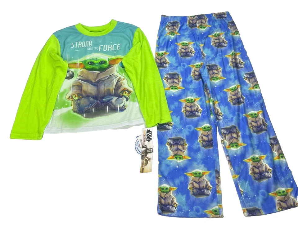 Disney Star Wars Mandalorian Kids Size 6, 2 Piece Sleepwear Set Pajamas NWT $48 - Image 1 of 4
