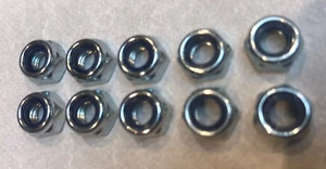 X10 🇬🇧 M5 Nylock Nuts Nyloc Nylon Thread Lock Multi Pack Multipack - Picture 1 of 2