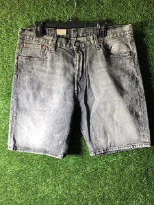 Levi's 501 SIZE 38 Shorts Men's Original Fit Black Denim Stretch Shorts - Picture 1 of 5
