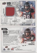 2019 Upper Deck CFL UD Game Jerseys Brad Sinopoli #GP-BS