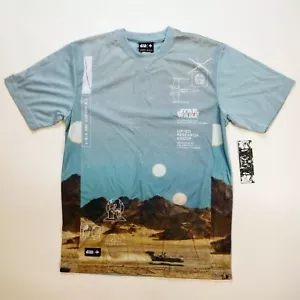 Lifted Research Group MEN 100%AUTHENTIC STAR WARS BLUE TSHIRT LOGO Short Sleeve - Picture 1 of 10