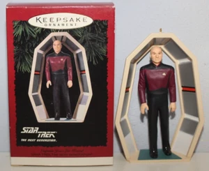 STAR TREK NEXT GENERATION CAPTAIN PICARD HALLMARK KEEPSAKE ORNAMENT 1995 IN BOX - Picture 1 of 6