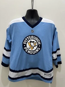 REEBOK NHL Pittsburgh Penguins Hockey Jersey Youth L/XL Blue - Picture 1 of 5