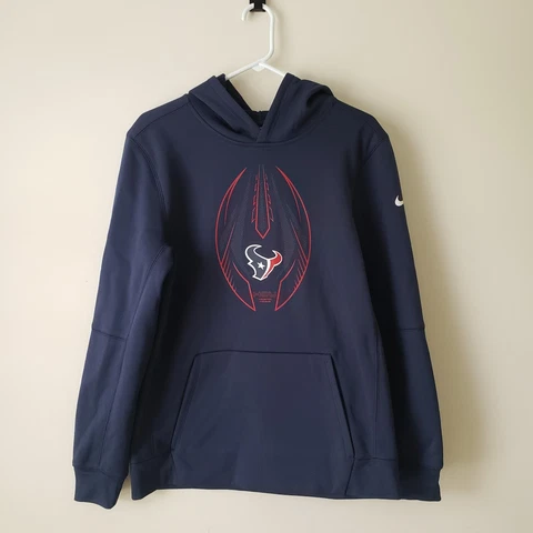 Houston Texans Hoodie Sweatshirt Youth XL 18/20 Blue Nike Therma NFL Kids NWT Cover