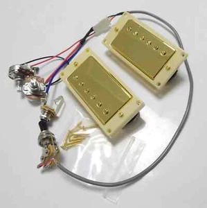 Guitar Humbucker Pickup with 1V1T Wiring Harness 4C for LP/SG Electric Guitar  - Picture 1 of 9