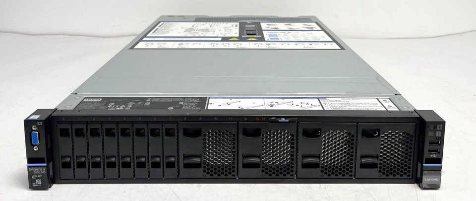 Lenovo System X3650 M5 2x E5-2650v4 256GB 8x 1.2TB SAS 2U Rack Server - Image 1 of 4