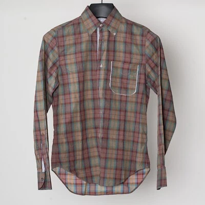 Camisa MAURO GRIFONI Abotonada Cuadros Hecha en Italia Para Hombre 38/15.25 Foto 1 de 4