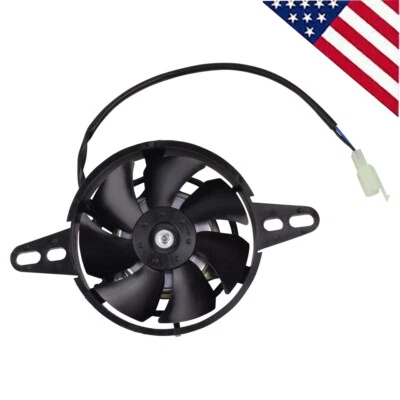Ventilador de refrigeración radiador universal 12V DC 4" para moto todoterreno ATV motocross Foto 1 de 4