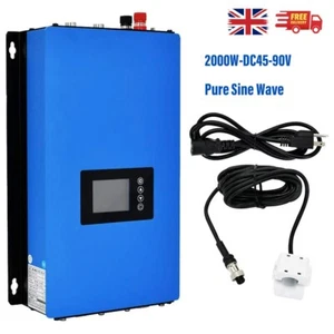 2000W LCD Solar Grid Tie Inverter w/Limiter Pure Sine Wave MPPT DC45-90V AC220V - Picture 1 of 9