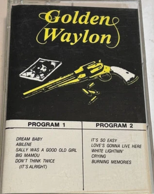 Waylon Jennings Golden Waylon Country Music Album Cassette 1J08 - Image 1 of 4