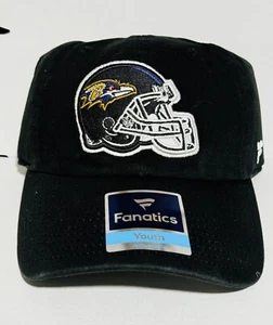 Brand New- Baltimore Ravens YOUTH Hat Adjustable Fanatics Brand - Picture 1 of 2