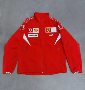 Vintage 2006 Puma Scuderia Ferrari Red Jacket Men's Medium F1 Racing Size M - Bild 1 von 16