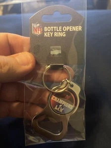 Super Bowl LV KeyRing Bottle Opener NFL Tampa Bay Buccaneers DISCONTINUED ITEM - Picture 1 of 1