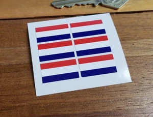 Netherlands Dutch Holland Flag Small Car Bike External Stickers. Set of 6. 25mm - Picture 1 of 1