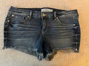 Torrid Denim Jean Shorts Size 14 Stretch Dark Wash Excellent 36" Waist - Picture 1 of 6