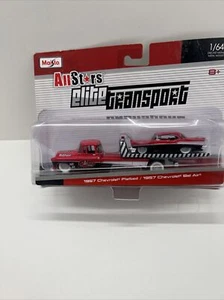 Maisto 1957 CHEVY BEL AIR & FLATBED Elite Transport All-Stars - Picture 1 of 4