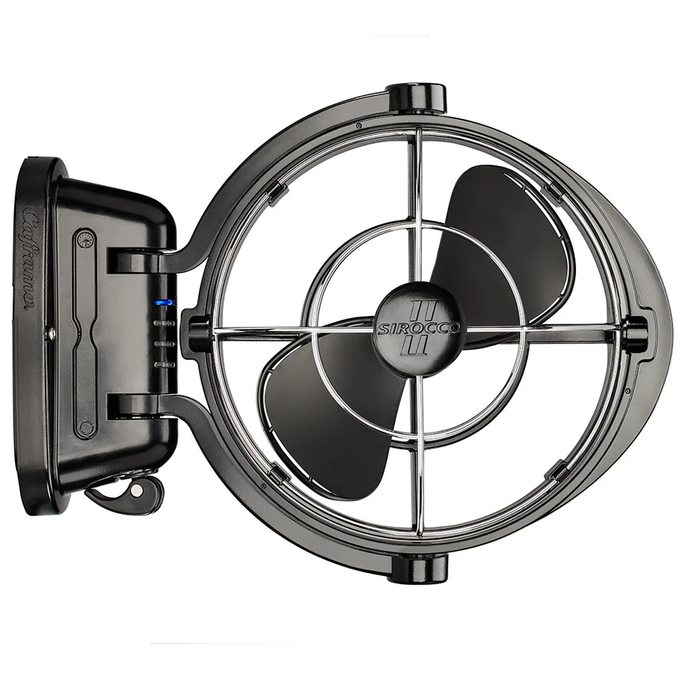 SEEKR by Caframo Sirocco II 3-Speed 7" Gimbal Fan - Black - 12-24V - Image 1 of 1