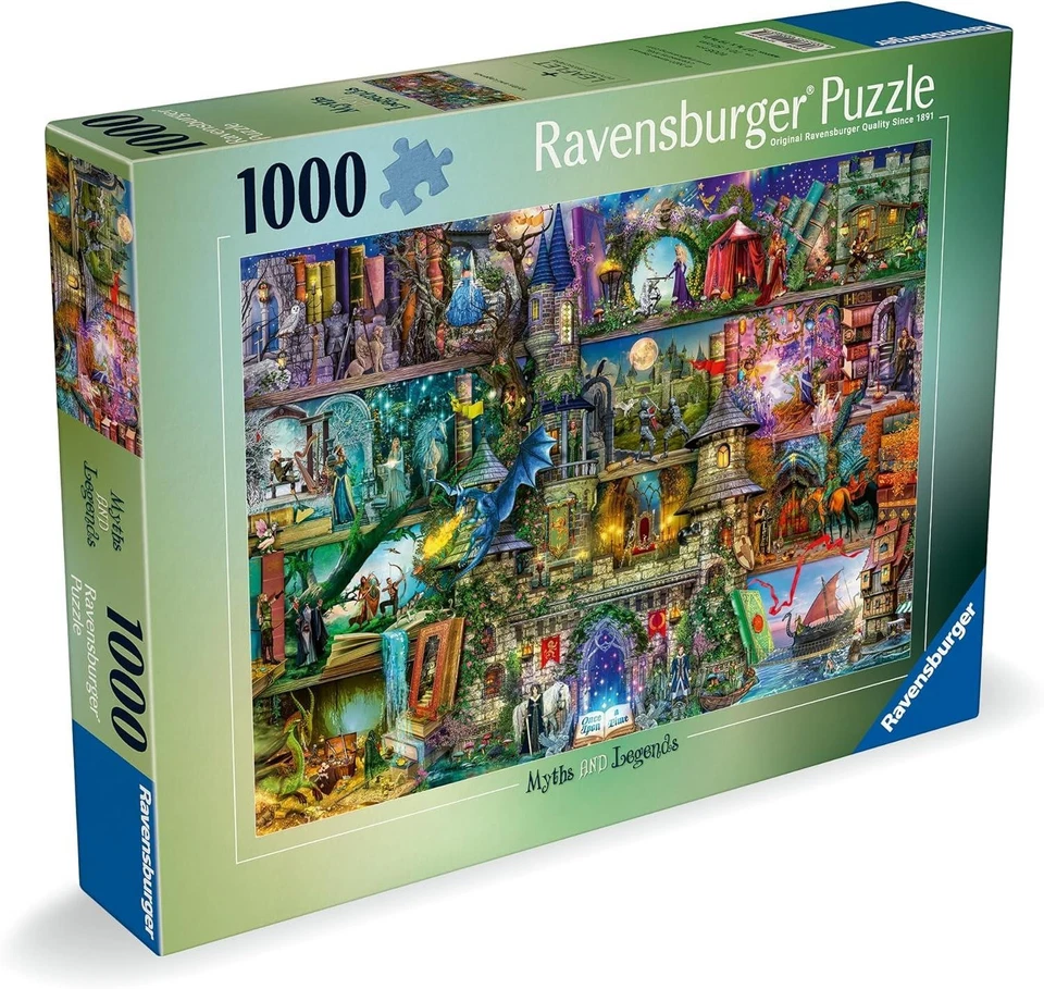 Myths and Legends Puzzle  1000 Piece Fantasy Jigsaw Puzzle - Image 1 of 4
