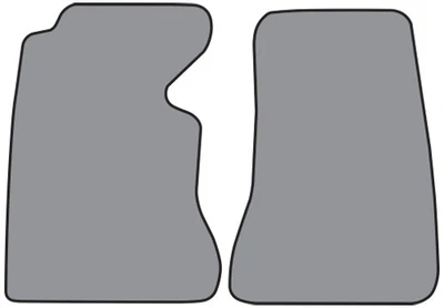 Alfombrilla para Chevrolet Corvette 1959-1960 2 piezas (FM22) 01 bucle negro Foto 1 de 4