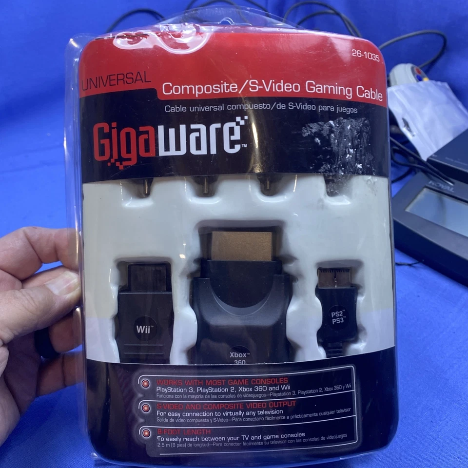 Gigaware Universal Component Gaming Cable 26-1035 Xbox 360 / Wii / PS2 /PS3 - Image 1 of 4