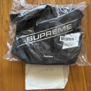 New Supreme FW23 3D Logo Shoulder Bag Black In Hand Ships Now - Picture 1 of 2