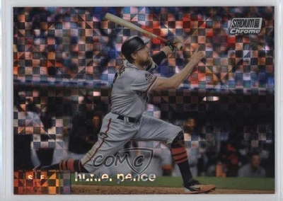 2020 Topps Stadium Club Chrome X-Fractor Hunter Pence #371 - Image 1 of 2