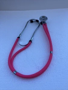Stetoscopio Medico Prestige Tubo Rosa Corpo Acciaio Taglia Adulto Ottime Condizioni - Foto 1 di 3