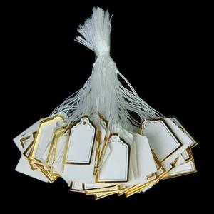 500Pcs Blocked Price Tags for Display with String for Earrings - Picture 1 of 12