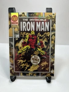 2025 Topps Chrome Marvel #IM-3 Iron Man #1 Iron Man Gold Card Refractor - Picture 1 of 2