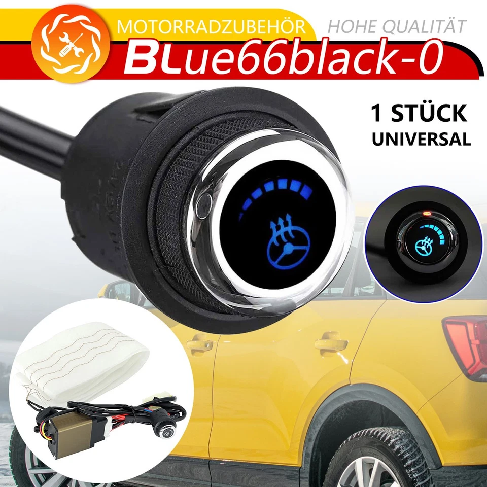 Universal Auto Lenkradheizung beheizt Heizung Lenkradbezug KFZ Lenkrad DIY Kit - Bild 1 von 4
