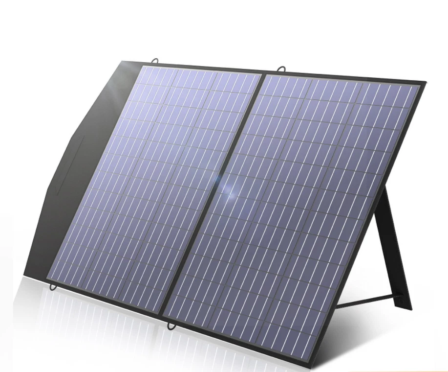 ALLPOWERS Panel Solar Plegable 100W Kit de Panel Solar para EcoFlow, BLUETTI, Ancla Foto 1 de 4