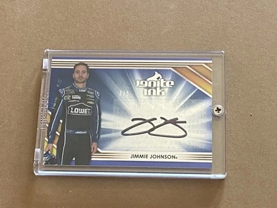 Jimmie Johnson Ignite Ink #3/5 , 2013 Press Pass Authentic Signature  - Image 1 of 3