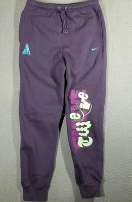 Calça de moletom Nike Ja Morant basquete lã 3XL FZ1043-573 roxa oficial da NBA - Imagem 1 de 4