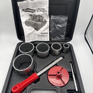 Warrior 9 piece Carbide Grit Hole Saw Set 1-1/4" to 3-1/4" Part # 68116/69068 - Picture 1 of 9