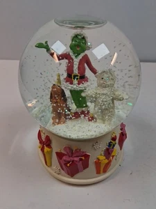 Depart~56 Snowbabies The Guest Collection The Grinch 2002 Snow Globe Music Box - Foto 1 di 4