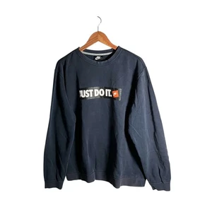 Nike Sweatshirt Herren Gr. XL Blau Just Do It Logo Rundhals Sportswear - Bild 1 von 12